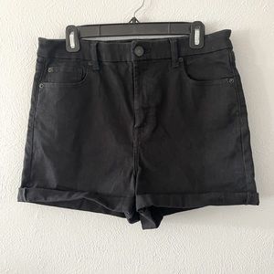 American Eagle Black Curvy Hi-Rise Shortie